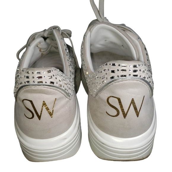 Stuart Weitzman Christa Embellished Fashion Sneaker Size 10 - Picture 12 of 12